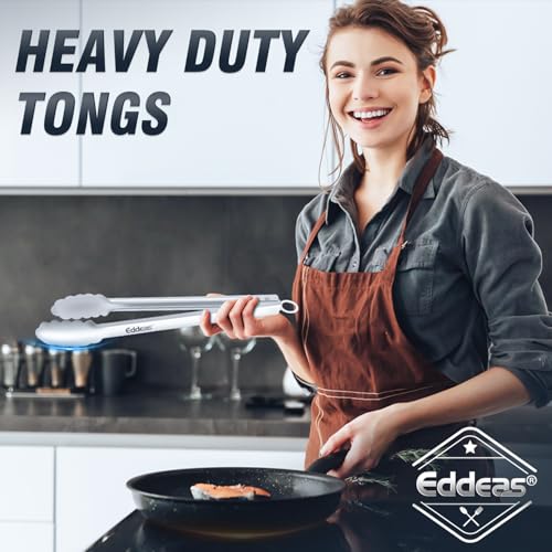 Metal Tongs For Cooking Up To 600°F Kitchen Tongs 3PCS (3 Count)
