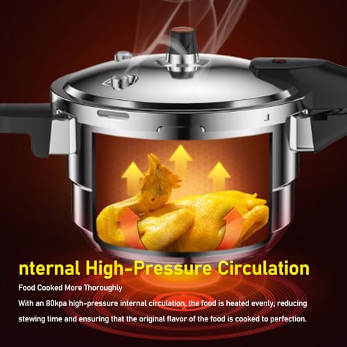 80Kpa Pressure Cooker Stainless Steel 8L Large Capacity