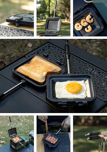 Sandwich Maker Hot Sand Single Burner Gas Fire Open Fire Compact Aluminum TT