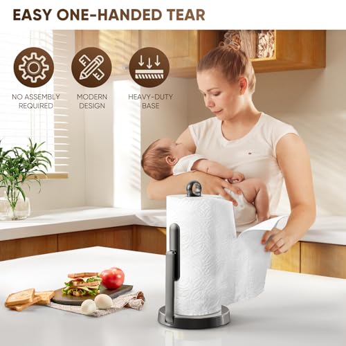 Heavy Duty Paper Towel Holder with Tension Arm