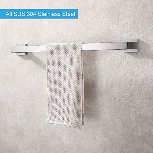 23.6 Inch Black Single Towel Bar Rack