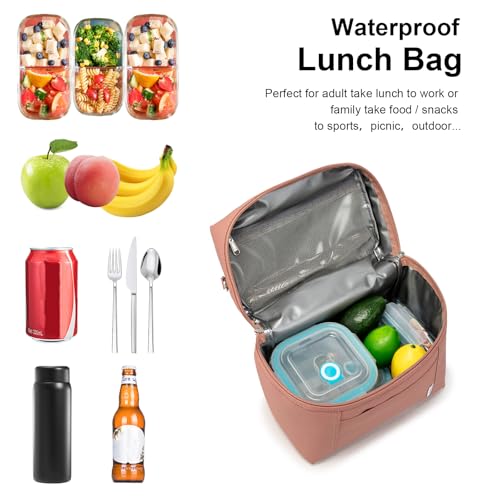 NOL Insulated Lunch Bags for Women Cooler Bag Lightweight Nylon Waterproof Lunch Box for Work