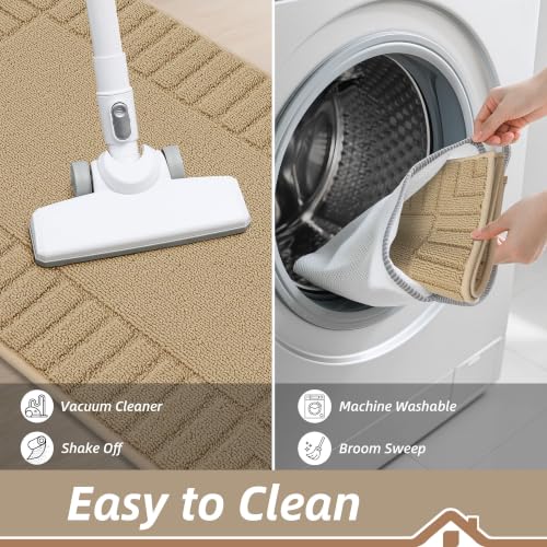 Kitchen Rugs Non Slip Washable 2PCS (36.8324 Sq Ft)