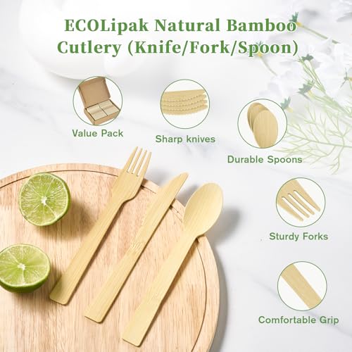 300 Count Bamboo Cutlery Set
