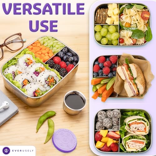 Stainless Steel Bento Box + Condiment Container