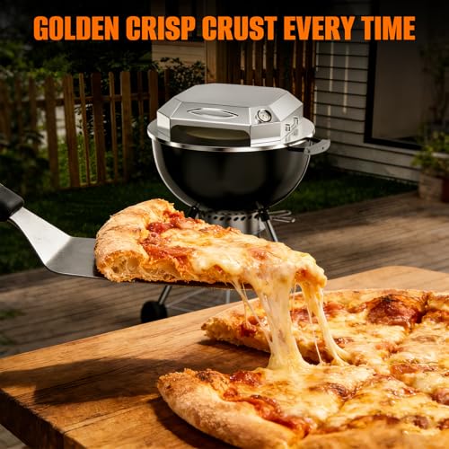 Stainless Steel Pizza Oven Kit for 22 Inch Charcoal Kettle Grilll