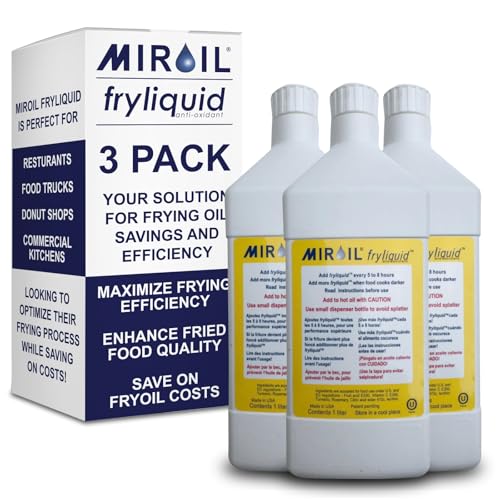 3 x 1 Liter Bottle FryLiquid by MirOil (101.44 Fl Oz)