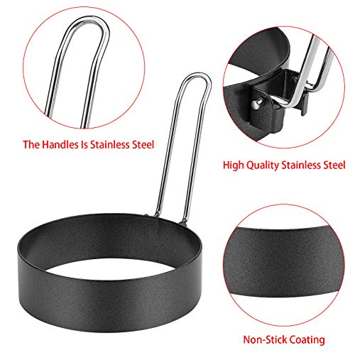 6 Pack Griddle Egg Rings for Frying (6 Count)