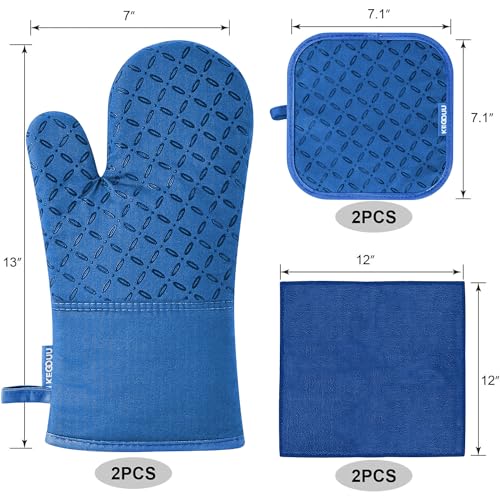 Oven Mitts and Pot Holders 6pcs Set