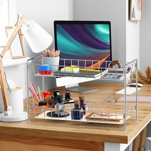 2 Tier Countertop Spice Rack Organizer