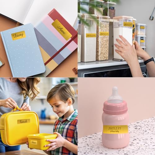 Gold Label Stickers Removable Writable Gift Labels