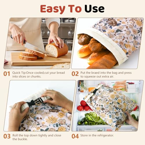 Beeswax Bread Bags for Homemade bread (2 Count)