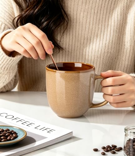 Ceramic Coffee Mugs Set of 6 (6 Count)