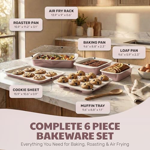 6 Pc Stackable Baking Pans Set (6 Count)