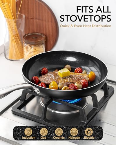 8 Inch Nonstick Frying Pan with Lid