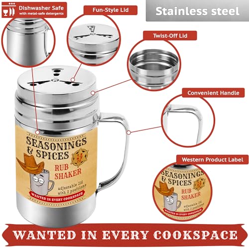 Pack of 2] 14 oz Seasonings Spice Shakers (2 Count)