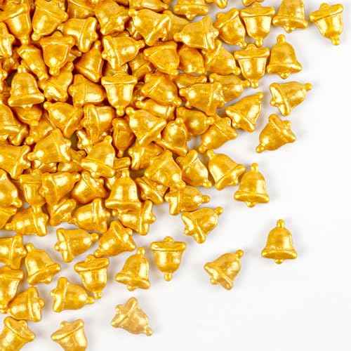 Edibles Gold Bells Sprinkles for Cake Decorating (5.29 Ounce)