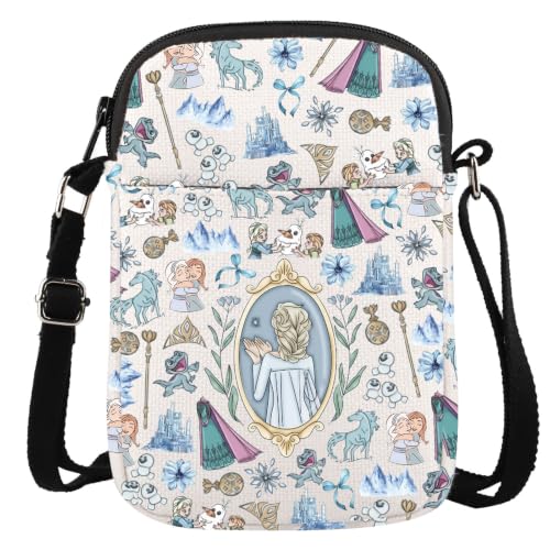 Snow Princess Gift Princess Fan Gift Movie Cartoon Character Present Crossbody Bag