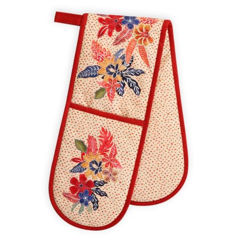 Double Oven Mitts 100% Cotton Double Oven Glove