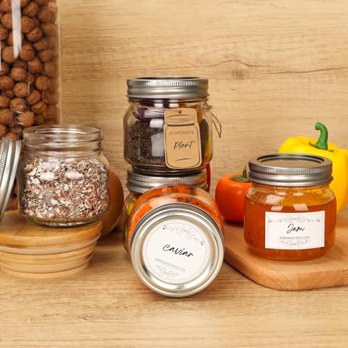 6 Pack 8oz Small Glass Mason Jars