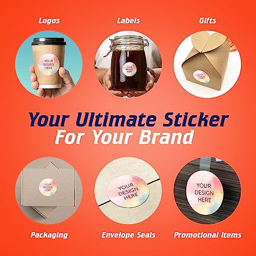 Custom Vinyl Stickers Your Image (100 Count)