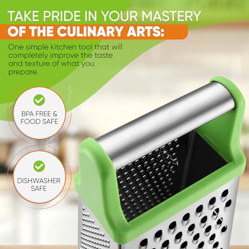 Stainless Steel XL Cheese Grater for Kitchen