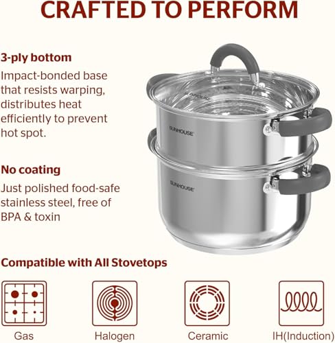 3 Quart Stainless Steel Steamer Pot