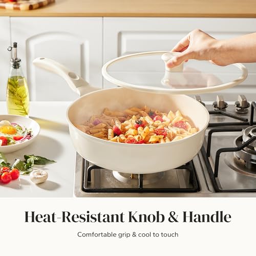 Nonstick Deep Frying Pan with Lid