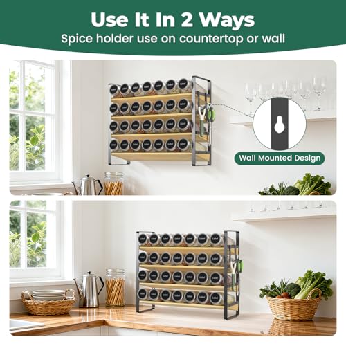 Spice Seasoning Rack Organizer Kitchen Countertop