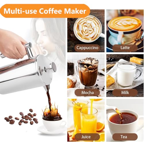 12 oz 350 ml Stainless Steel French Press Coffee Maker