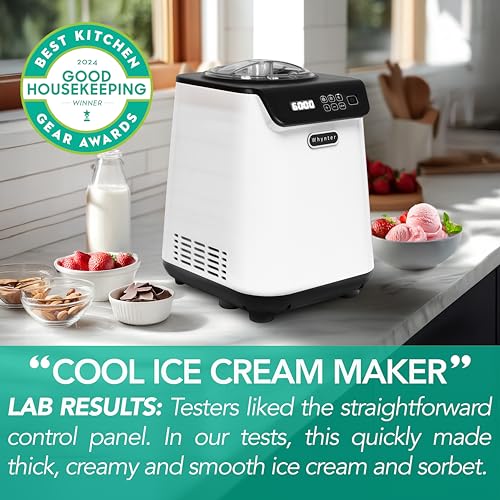 Ice Cream Maker with Compressor & Timer