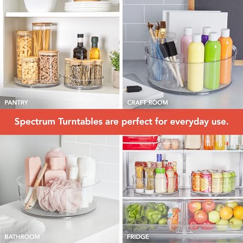 Large Lazy Susan Organizer 11 in for Large Cabinet Fridge Pantry Table Shelf Bath Kitchen Organization