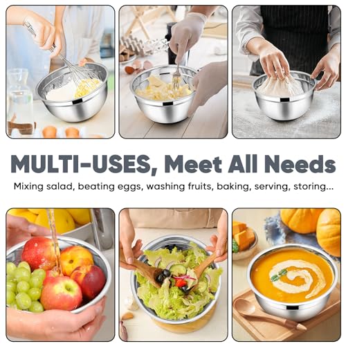 Mixing Bowls Salad Bowls with Airtight Lids