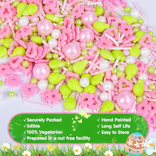 Edible Sprinkles for Cake Decorations (4.6 Ounce)