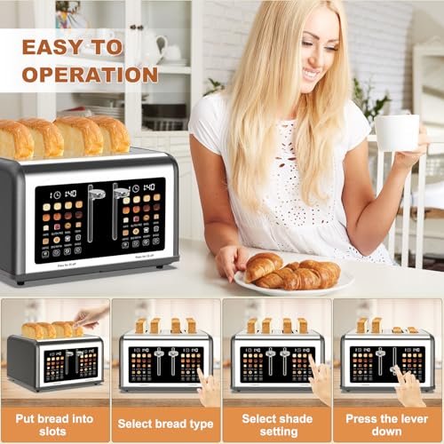 4 Slice Toaster Touch Screen (4 Count)