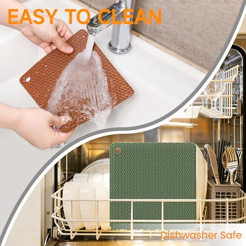 Silicone Trivets for Hot Dishes (4 Count)