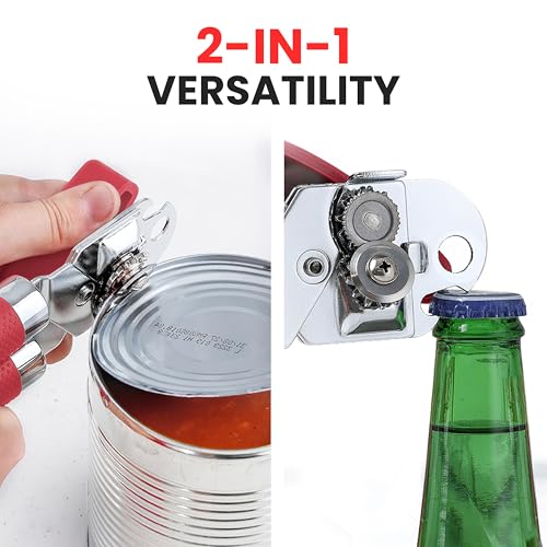 Can Opener with Large Bottle Opener
