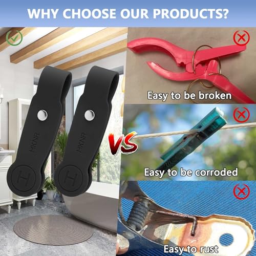 2 Pcs Strong Magnetic Towel Clips for Kitchen