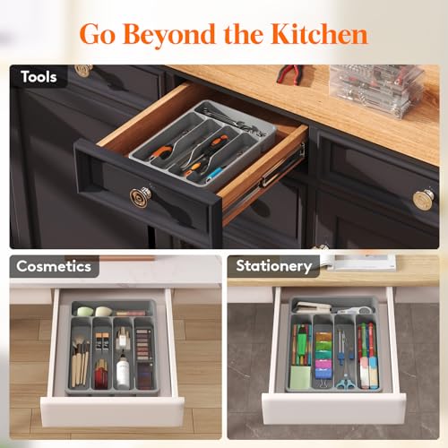 Silverware Drawer Organizer Tray