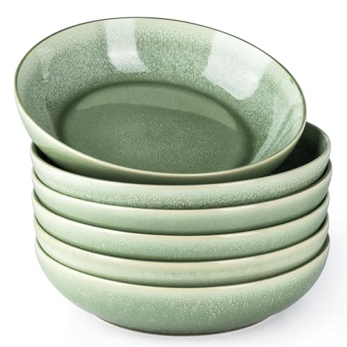 8.5’’ Ceramic Pasta Bowls Set of 6 (6 Count)