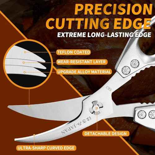 Kitchen Shears Set Silver (2 Count)