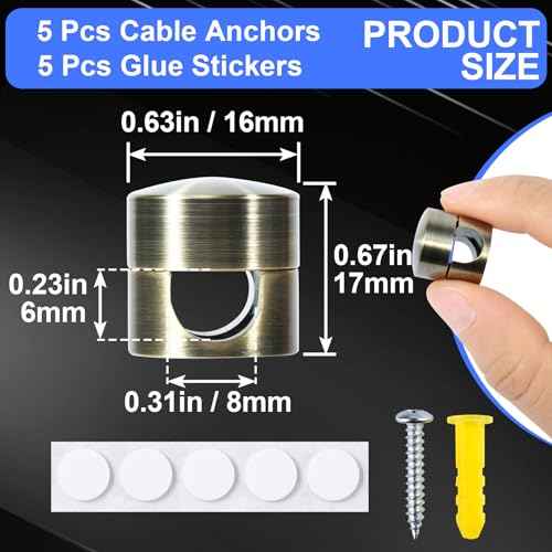 5Sets Charger Holders for Cords