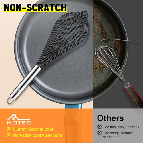 4 Pieces Silicone Whisks Set (4 Count)