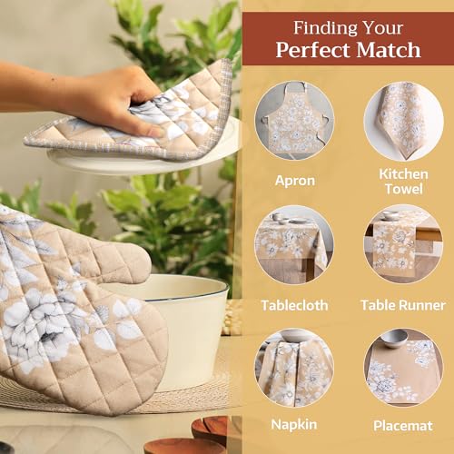 100% Cotton Oven Mitt & Pot Holder Set (2 Count)