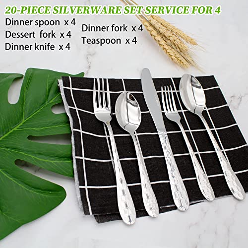 20 Piece Silverware Set