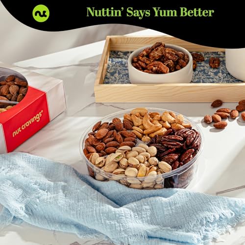 Mixed Nuts Gift Basket in Red Gold Box