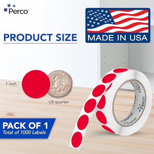 Red Round Circle Dot Sticker 1