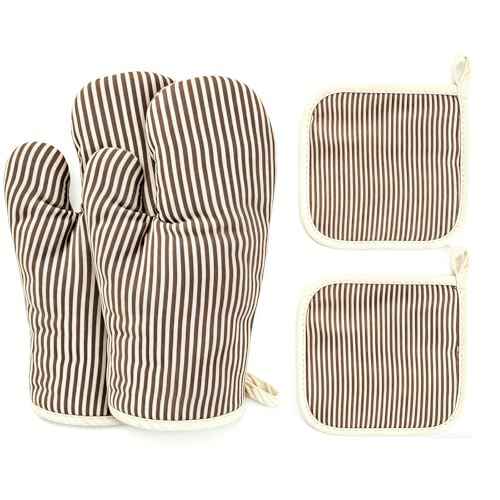 4Pcs Oven Mitts and Pot Holders (4 Count)
