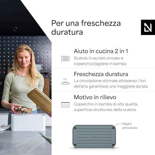 Bread Box I Metal bread box for long lasting freshness with non