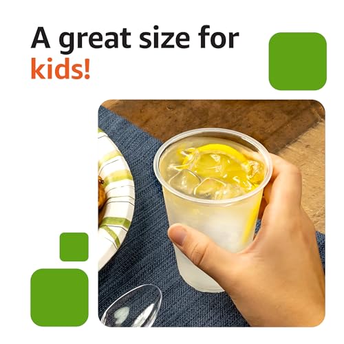 Small Disposable Clear Plastic Cups (100 Count)
